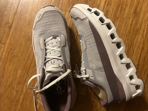 On Cloudmonster Void Sneakers Fog/Pearl Purple Size 9.5 - Image 7