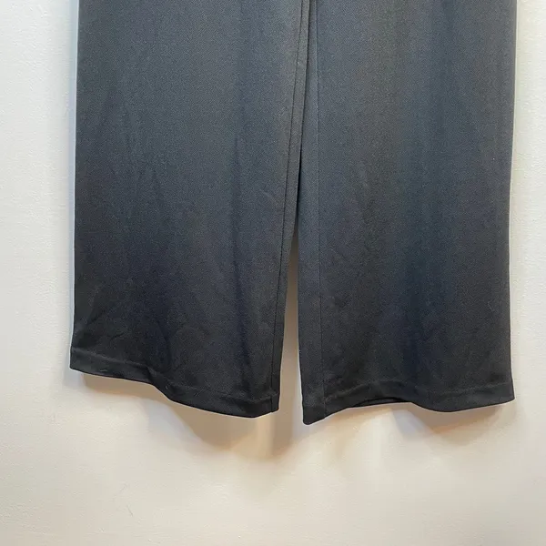 Express black pieced satin strapless bow tie back wide leg jumpsuit XS new nwt - Image 5
