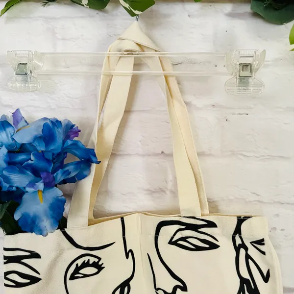 NEW Canvas Face Tote Bag - Image 6