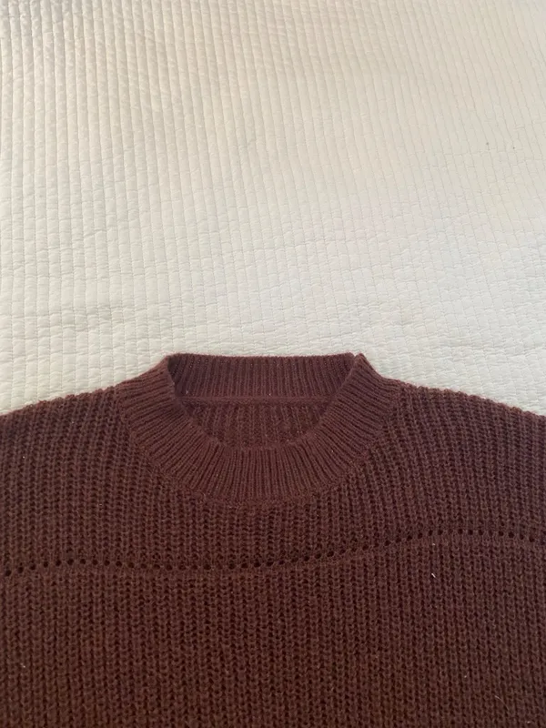 Brown mockneck knit sweater Size M - Image 3