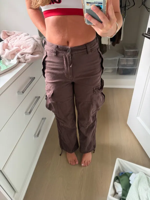 Aritzia Brown Cargo Pants  - Image 3