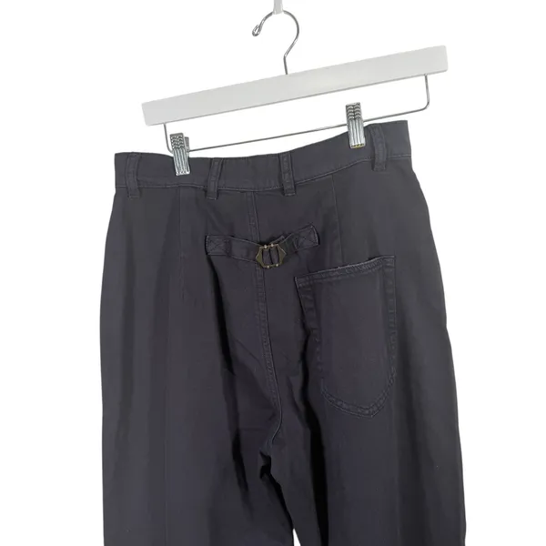 Free People x Sandrine Rose French Worker 100% Cotton Pants Navy Blue Women 27 - Image 5