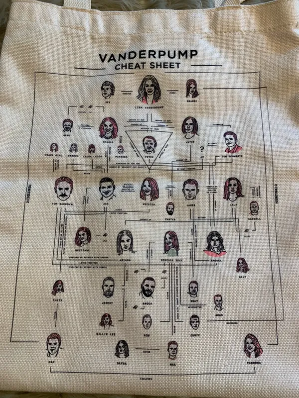 Vanderpump Rules VPR Canvas Tote Bag Tan - Image 2