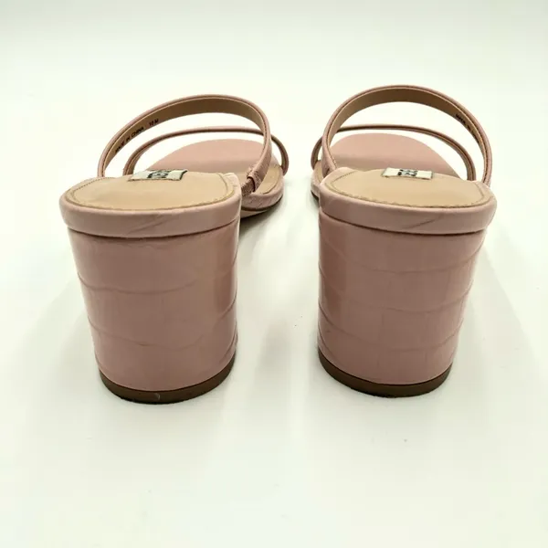 Steve Madden Pink Issy Croc Block Sandal Heel Size 10 - Image 7