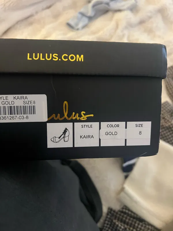 Lulus Heels Gold - Image 4