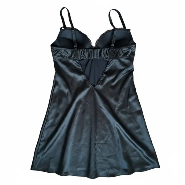 VICTORIA'S SECRET Black Lightly Padded Chemise, 36B - Image 6