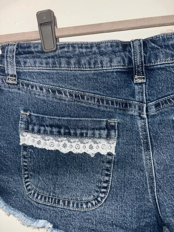 Carter Denim Lace Shorts - Image 7