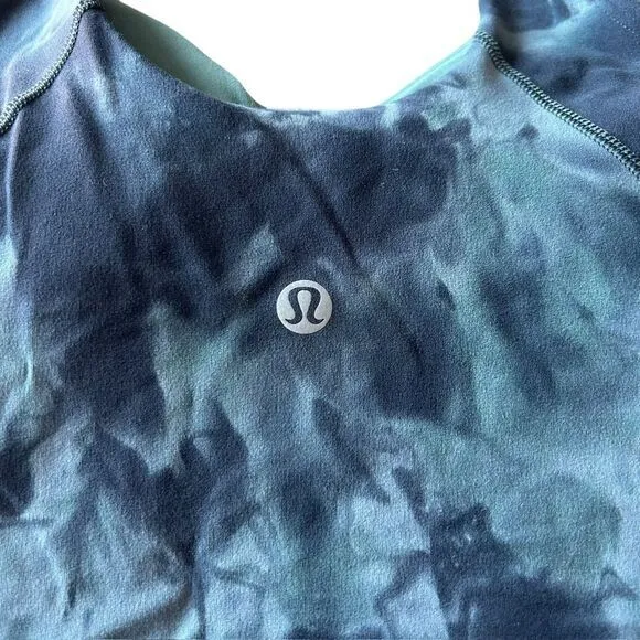 Lululemon 6 Align Tank Top‎ Diamond Dye Tidewater Teal Graphite Grey Padded NWT - Image 10