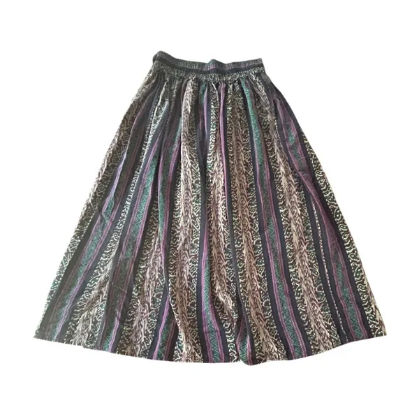 Vintage 90s Pacific Silk Studio Maxi Skirt Medium 100% Silk Boho‎ Flowy Eclectic - Image 3