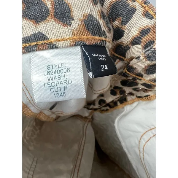 Veronica Beard Debbie Leopard Jeans Sz. 24 - Image 7