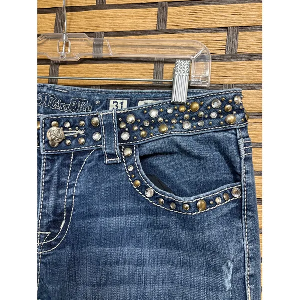 Miss Me‎ Studded/Blingy Jeans Size 31 - Image 6