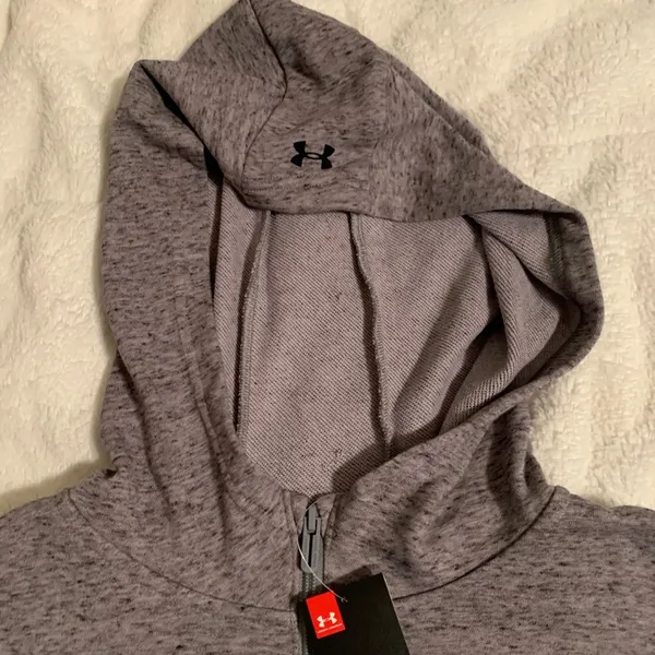 Under Armour 1/4 zip Cropped Hoodie - Image 3