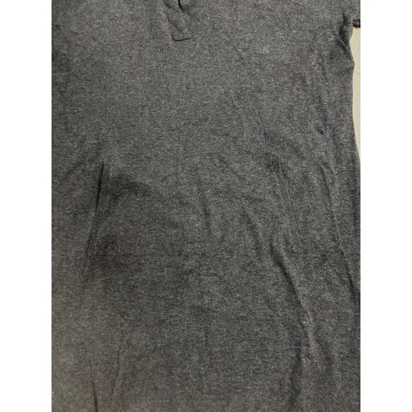 Lole Dark Gray Long Sleeve V-Neck Casual‎ Sweater Dress Pockets XL - Image 2