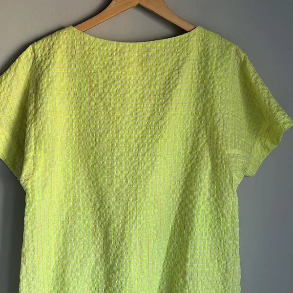 Anthropologie Corey Lynn Calter Yellow Mariah Textured Mini Dress Size Medium - Image 10