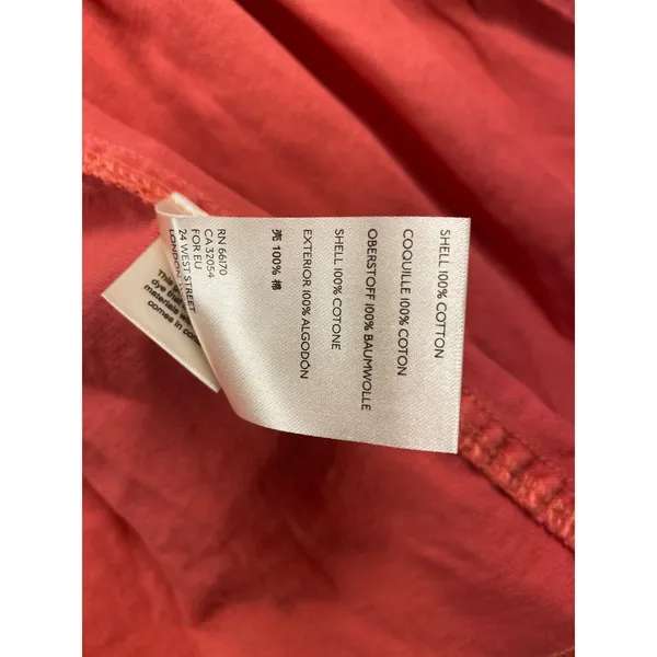 We The Free People Distressed Pink Western Peplum Snap Front Cotton Shacket SM - Image 6
