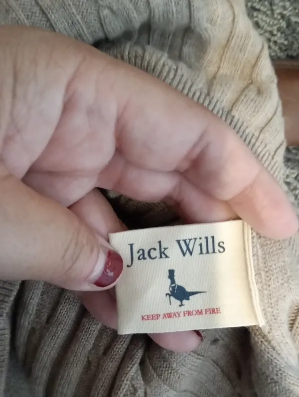 Jack Wills Marlow Cable Knit Womens Sweater Preppy Fisherman Heritage Academia S - Image 6
