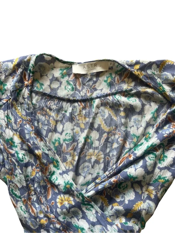 ASTR The Label Floral Asymmetric Wrap Dress | XSmall - Image 3