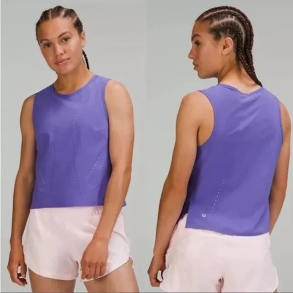 Lululemon Swift‎ Ventilated Running Tank Top Purple XS - Image 2