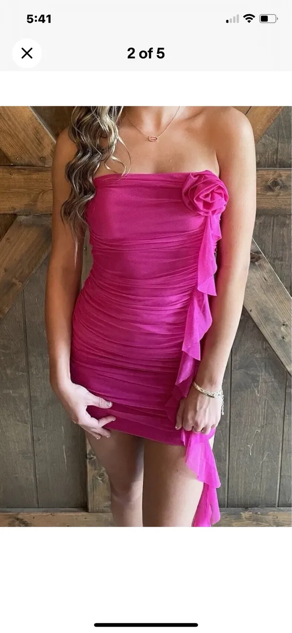 Dillard's pink hoco dress! - Image 3
