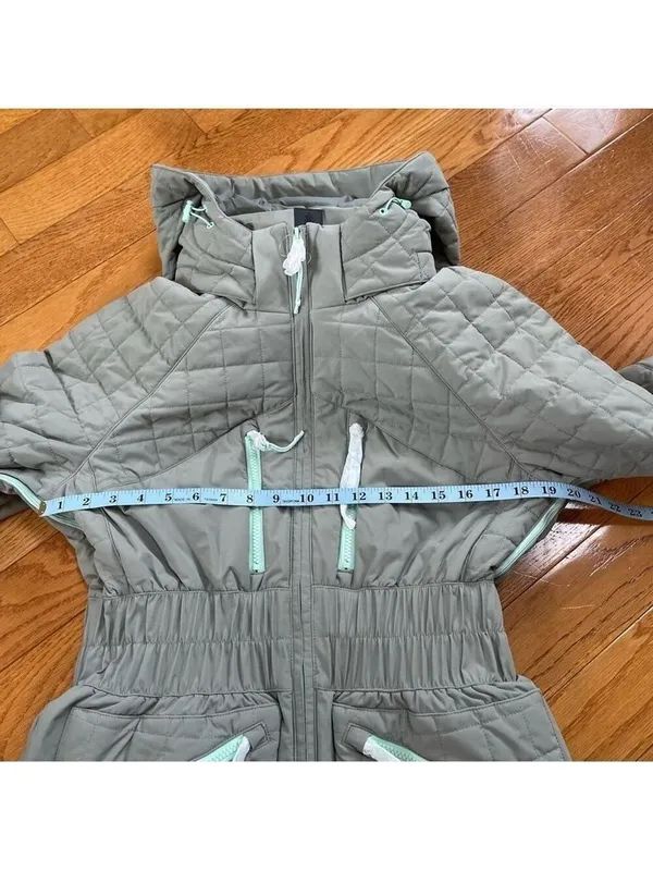 Free People Movement All Prepped Ski Snow Quilted Puffer Jacket Insulated Sz M - Image 5