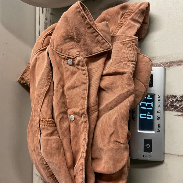 Coldwater Creek Corduroy Button Up‎ Jacket Rust Orange Women's PM - Image 5