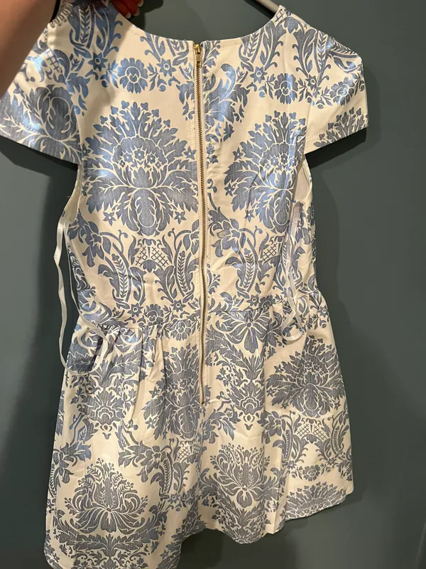 Blue And White Mini Dress Multiple Size 4 - Image 3
