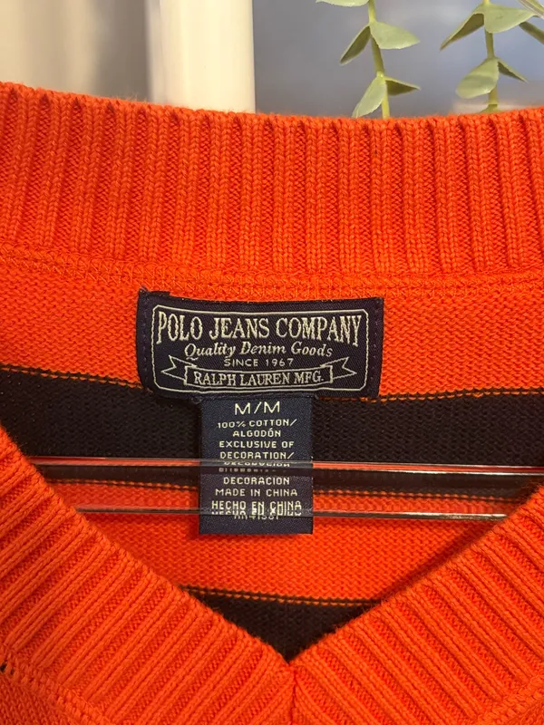 Women’s Polo Jean Company Stripped Sweater Size Medium - Image 3