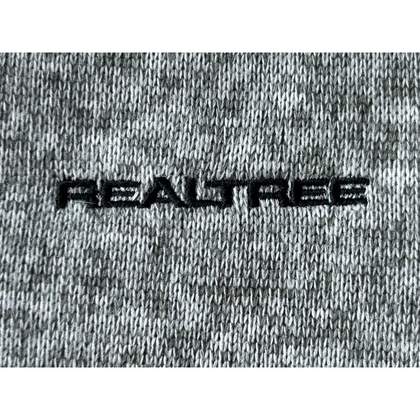 Realtree Women's Quarter Zip Sweater Fleece Pullover Heather Gray Camo L - Image 4