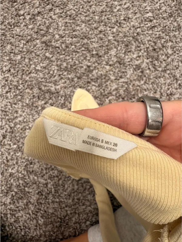 Zara Light Yellow Halter Tank  - Image 4