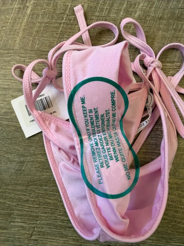 NWT White Fox Swim Take Me To Italy Bikini Bottoms Pink Size S - Image 4