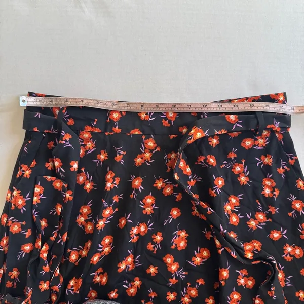 NWT Ann Taylor multicolor floral tie waist full skirted mini skirt Size 14 - Image 11