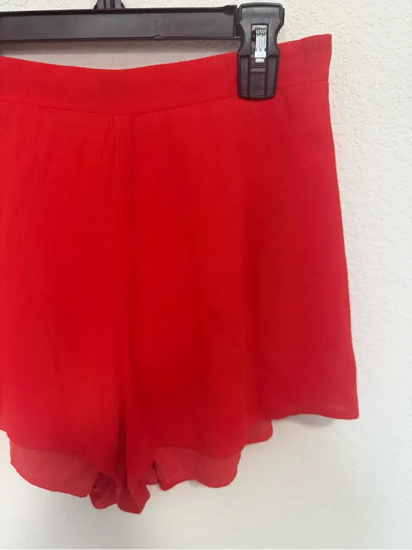 Superdown Gia Red High-Waist Pull On Shorts Size S Small NEW - Image 6