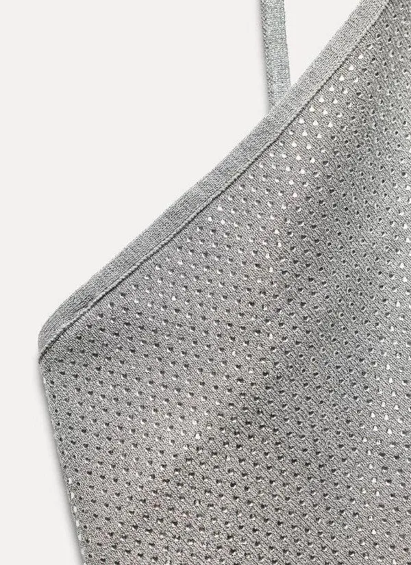 ZARA Open Back Sparkly Crop Top - Image 10