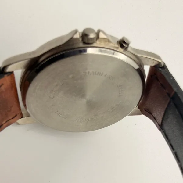 Vintage TIME Military-Style Indiglo Quartz Watch Working New Battery - Image 5