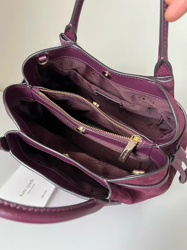 Kate Spade Dumpling Suede Small Satchel Bag - Image 8