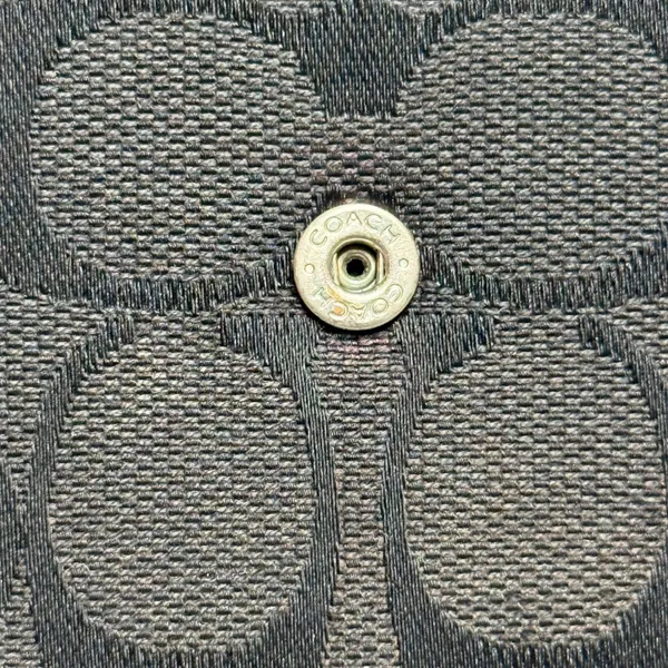 Coach Vintage Signature Monogram Slim Envelope Wallet Brown Canvas Leather‎ Trim - Image 5