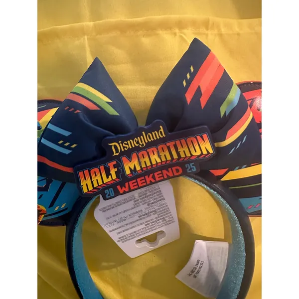 NWT Disney Parks RunDisney Half Marathon 2025 Weekend Minnie Mouse Headband Ears - Image 3
