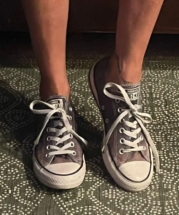 Converse All Star Vintage faded blue Woman’s 9 - Image 3
