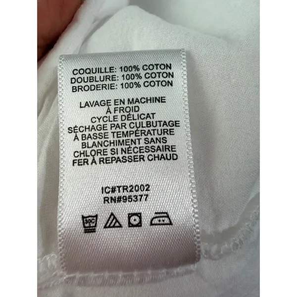 Sanctuary White Eyelet Cotton Puff Sleeve Mini Dress XS - Image 6