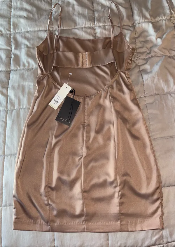 Francesca's Satin Mini Dress - Image 2