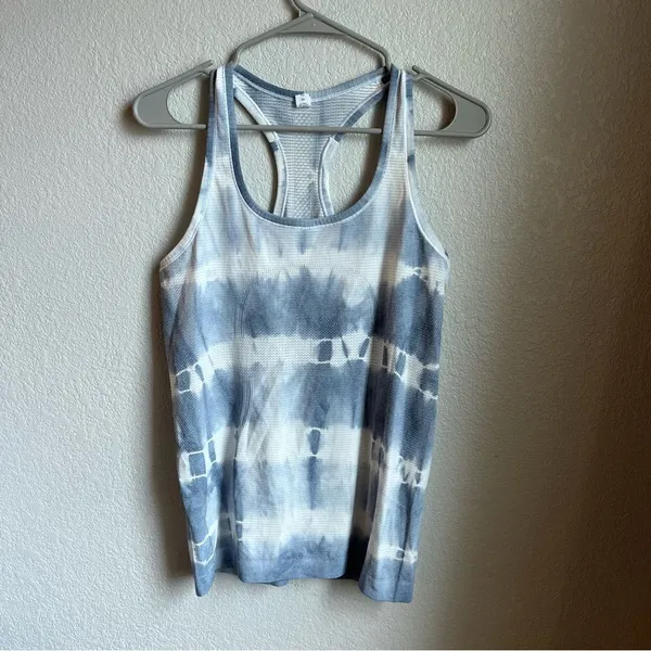 Lululemon Swiftly Tech Tank Blue Tie Dye - Image 3