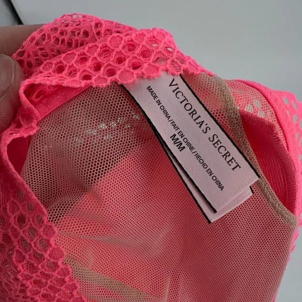 Victoria's Secret Long‎ Line Lacy Bralette in Coral - Image 2