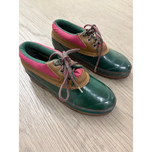 Chill Mark Duck Shoes Green Brown Lace Up Women’s Size 7 - Image 3