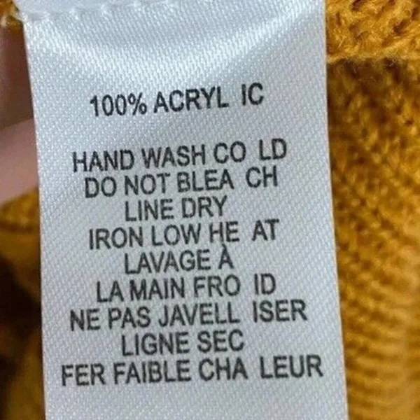 Lulus Camel Mustard Yellow Ribbed Knit Short Cardigan Sweater Women Size XL v6x - Image 5