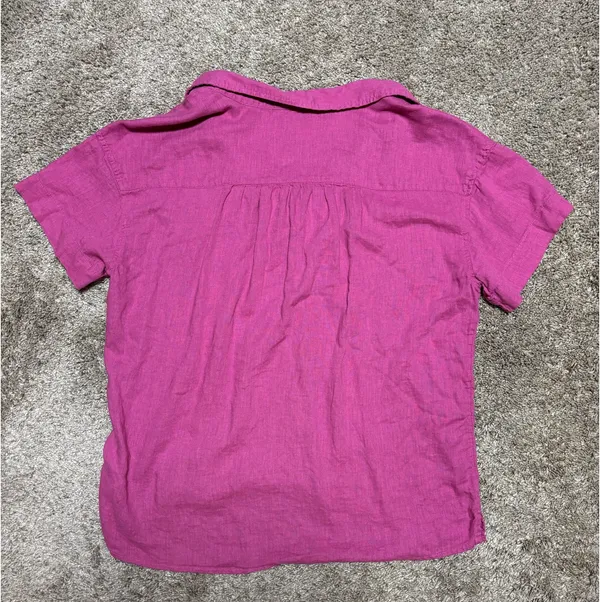 Lucky Brand Magenta Linen Top - Image 2