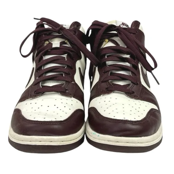 Nike Dunk High Burgundy White Lace Up High Top Athletic Sneakers Shoes Size 5.5 - Image 2