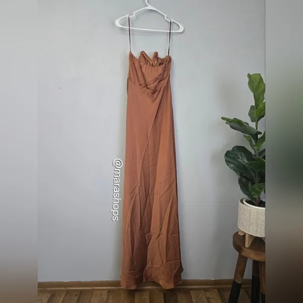 Thats So Fetch Lola Maxi Dress Rust Orange Size 14 - Image 8