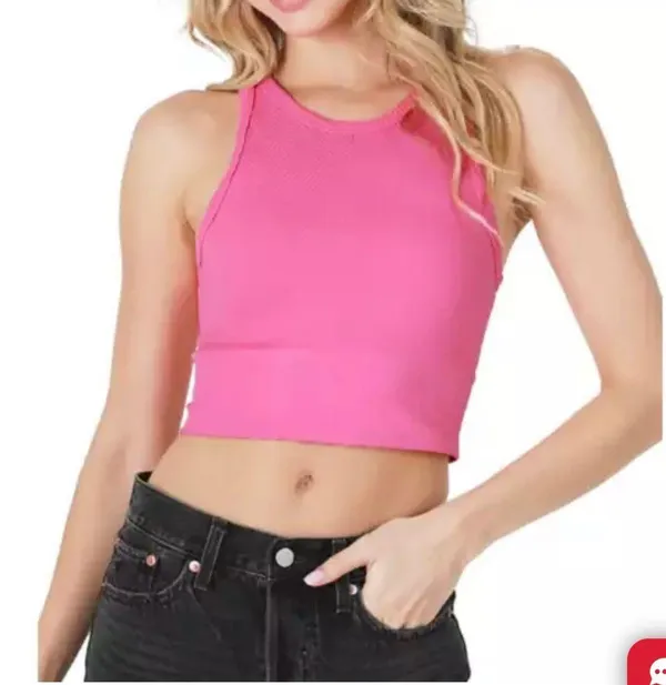 Cropped Seamless Top - Image 4