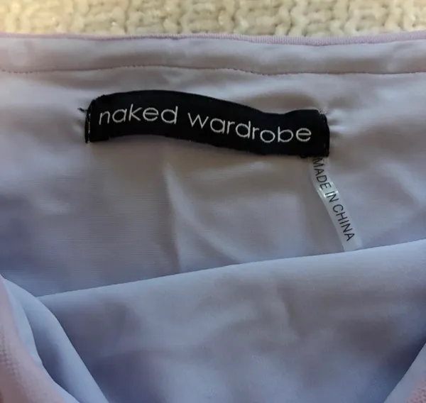🆕 Naked Wardrobe Lilac Ruched Mini Skirt Size Medium - Image 2