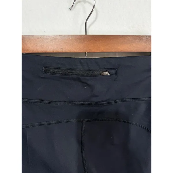 Nike Dri-FIT Running Cropped Mesh Capris Women's Size S Black Pocket Gym Workout - Image 6